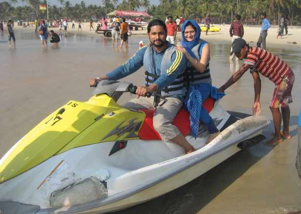 Kamlesh who wanted me to jet-ski with him